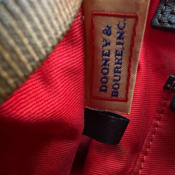 Dooney & Bourke Florentine Bristol Italian Leather Satchel Purse Handbag Black - Picture 2 of 6